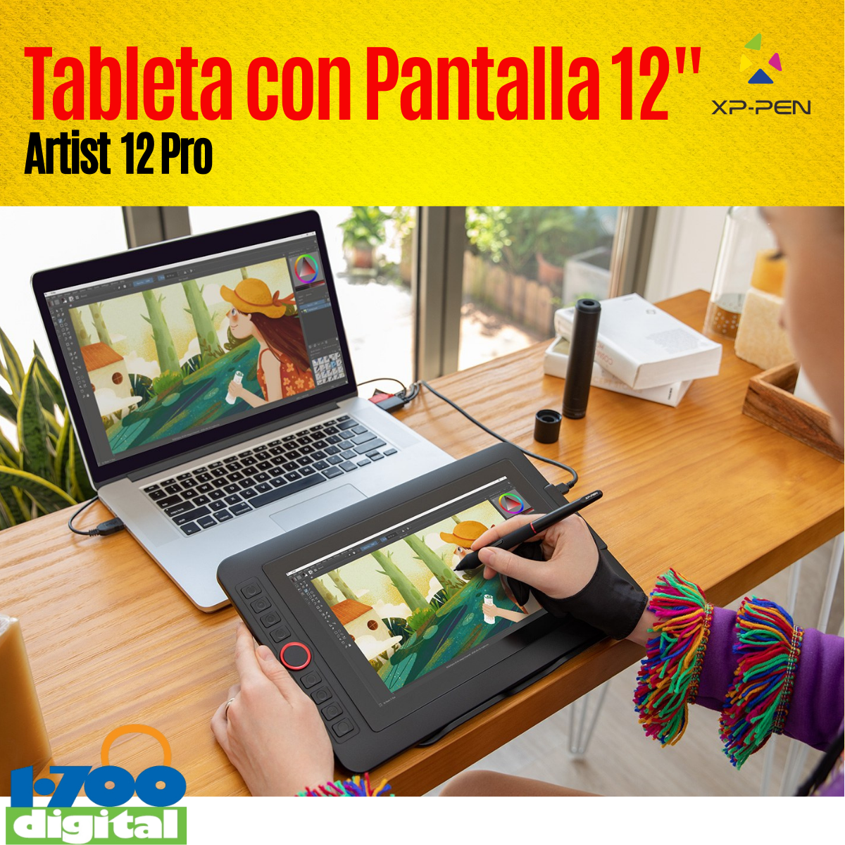 Tableta Digitalizadora Con Pantalla XP-Pen Artist 12 Pro