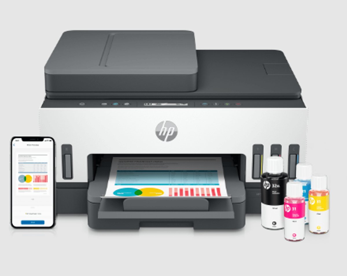 Multifuncion tinta continua HP 750 Wi-Fi Duplex Red ADF