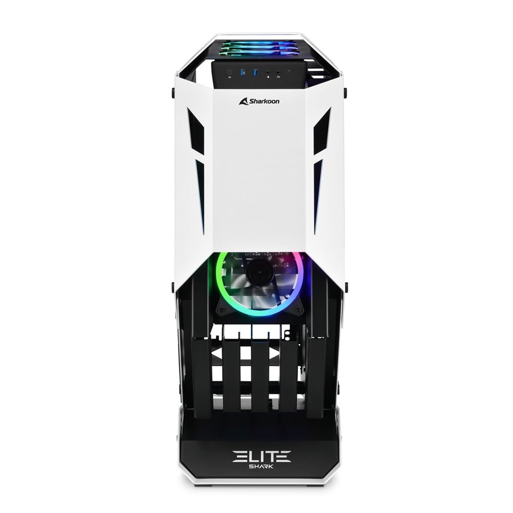 Case Gamer Sharkoon Elite CA700 5 fan ARGB Cristal y Corsair - Imagen 5