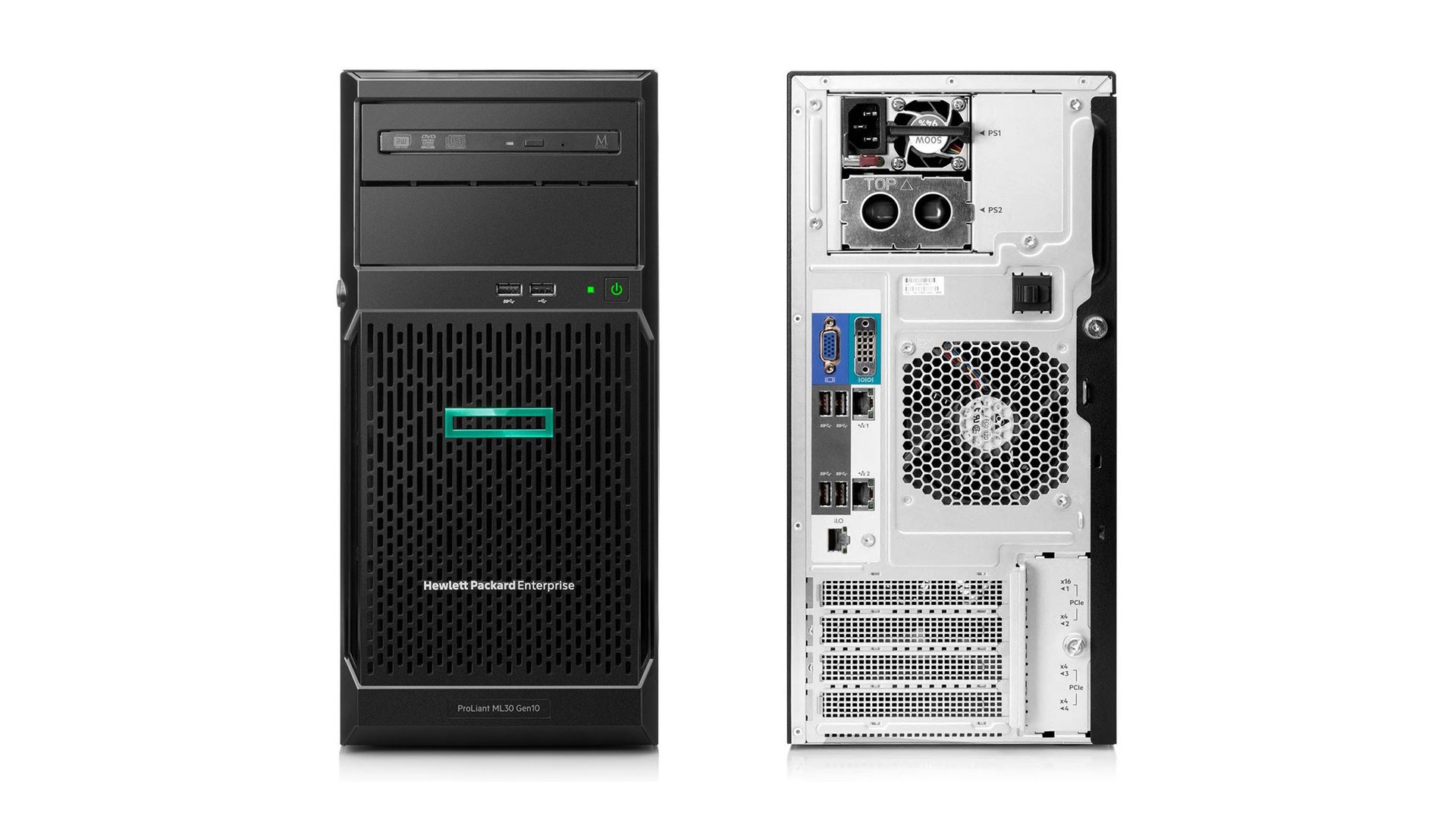 Servidor HP Proliant ML30 Gen 10+  Intel Xeon, 16Gb, 1 Tera. Dual Gigabit