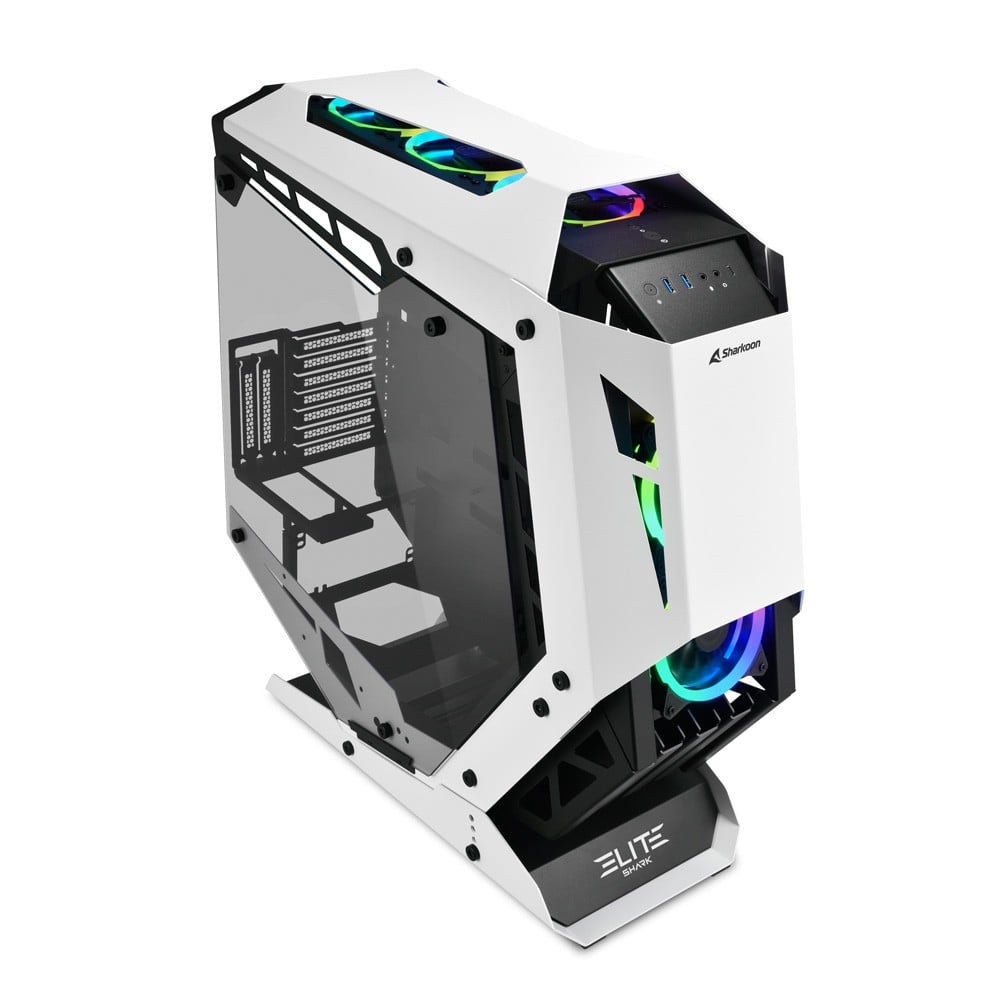 Case Gamer Sharkoon Elite CA700 5 fan ARGB Cristal y Corsair - Imagen 2