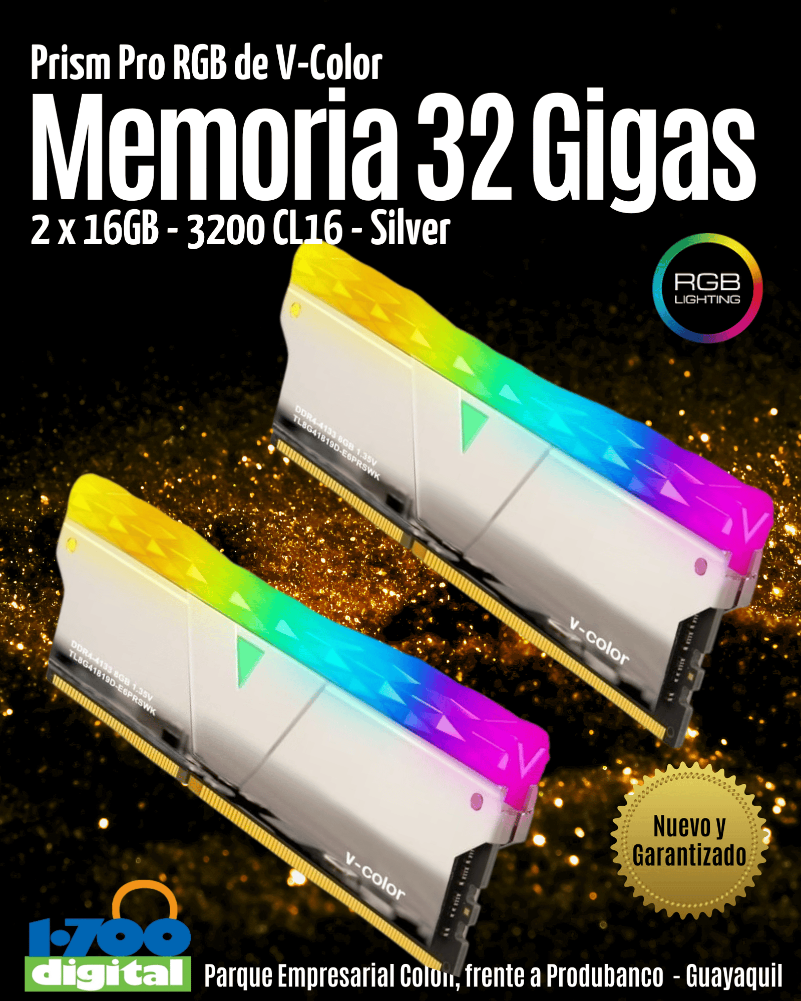 Memoria RAM PC 32 GB DDR4 3200 RGB