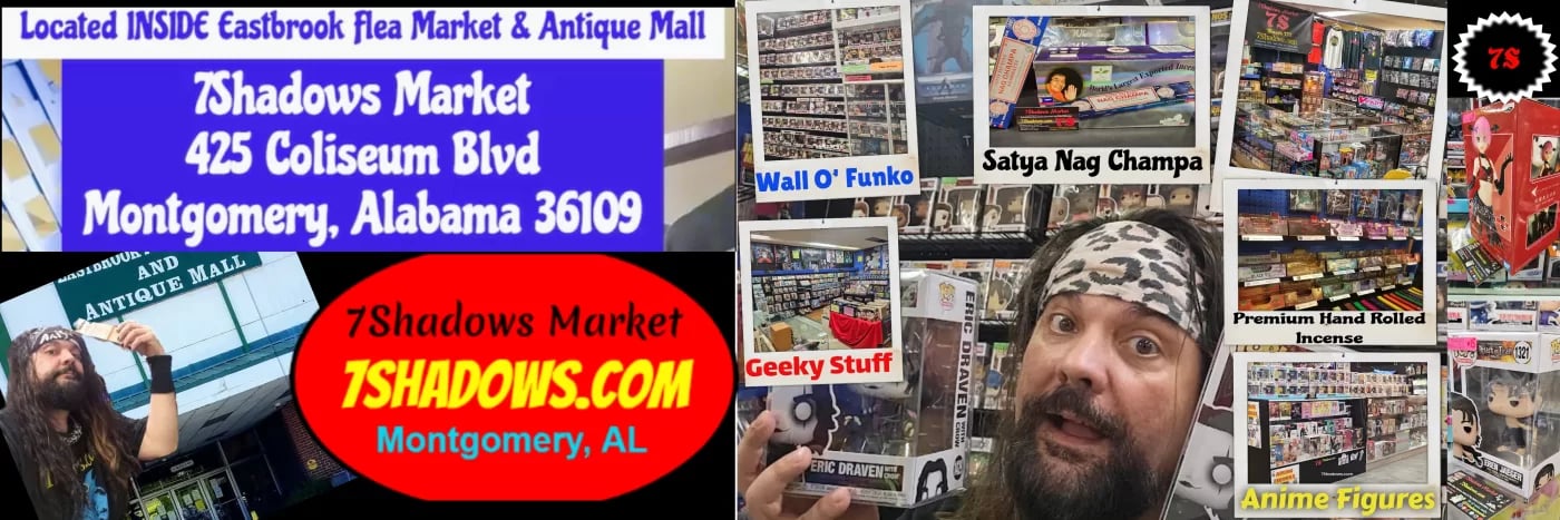 7Shadows Market Enchanted Geek Shop in Montgomery Alabama 7Shadows Market Incense & Anime Geek Shop Montgomery Alabama