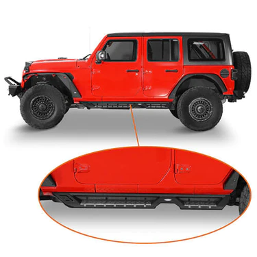 2018-2023 Jeep Wrangler JL 4 Door Tube Side Steps Running Boards - Image 8