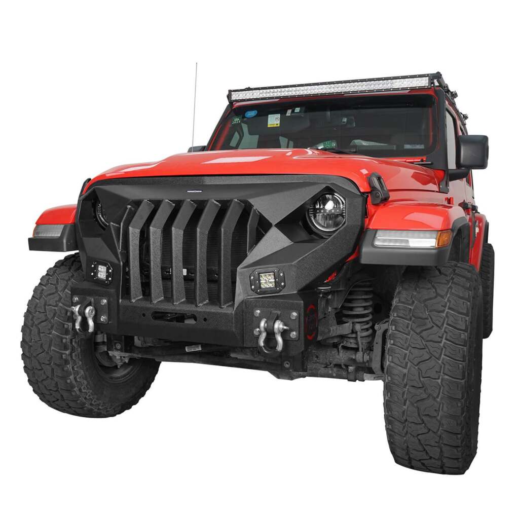 Front Bumper w/Mad Max Grill(18-23 Jeep Wrangler JL) - Image 2