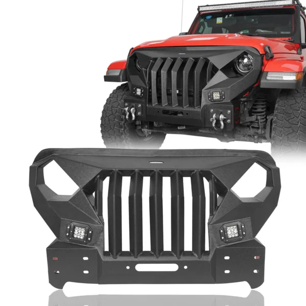 Front Bumper w/Mad Max Grill(18-23 Jeep Wrangler JL)