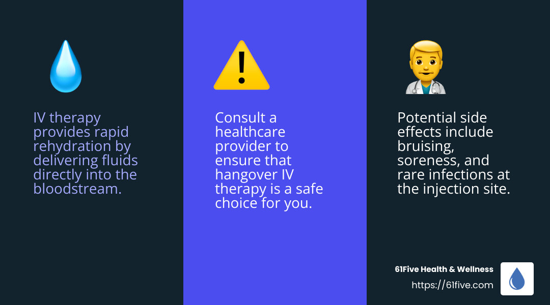Consulting with a healthcare provider before IV therapy is crucial to ensure it's the right choice for you. - hangover iv infographic 3_facts_emoji_blue Consulting with a healthcare provider before IV therapy is crucial to ensure it's the right choice for you. - hangover iv infographic 3_facts_emoji_blue