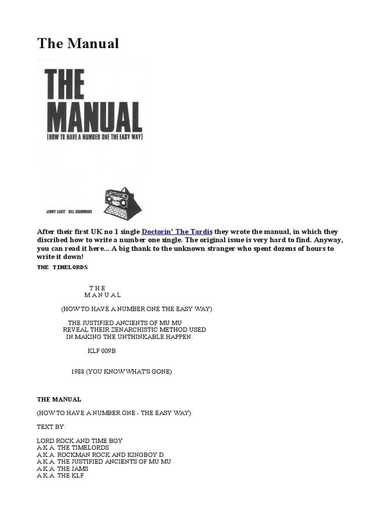 The KLF - The Manual