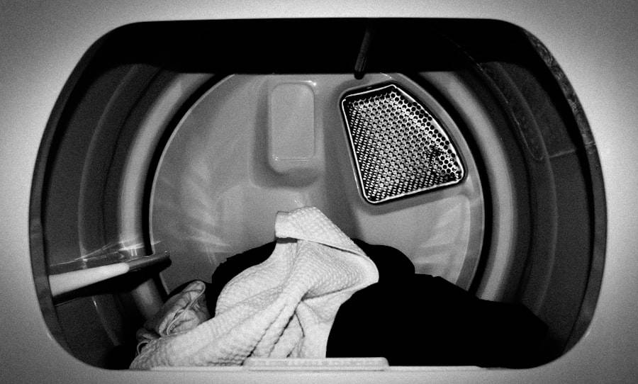 Inside of clothes dryer