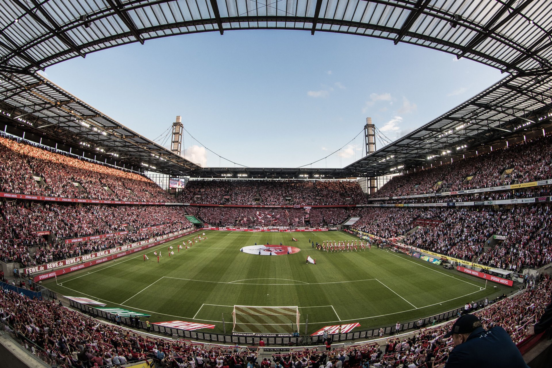 COLOGNE, GERMANY - AUGUST 13: "Hans Schaefer Suedkurve" is seen during the Second Bundesliga match between 1. FC Koeln and 1. FC Union Berlin at RheinEnergieStadion on August 13, 2018 in Cologne, Germany. (Photo by Maja Hitij/Getty Images for 1. FC Koeln)