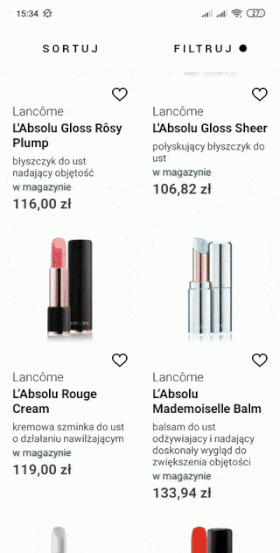 aplikacja notino, wirtualne lusterko, testowanie kosmetyków