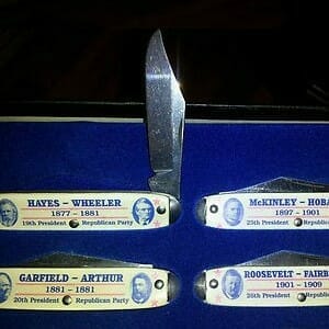 Presidential Pocket Knife Set open blade