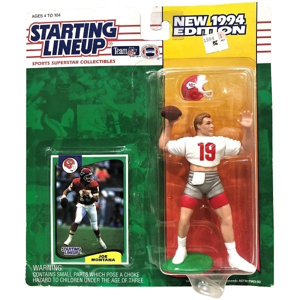 94 NFL Montana Figure and Card