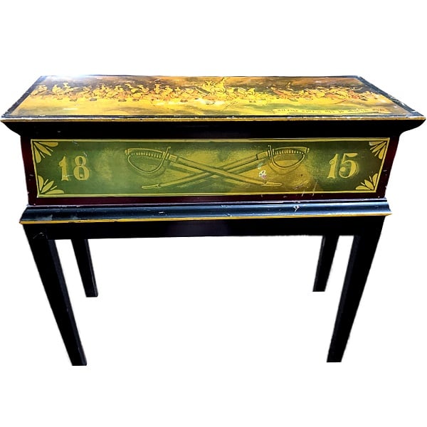 1815 Military Gun Case Table back view