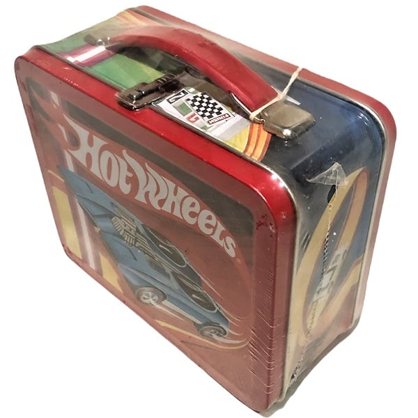 97 Mini Hot Wheels Lunch Box top view