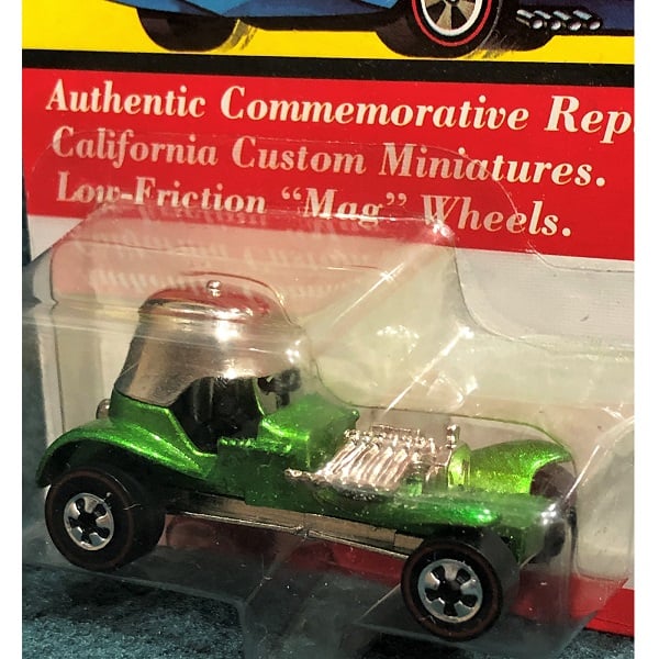 Hot Wheels RL Green Red Baron close up