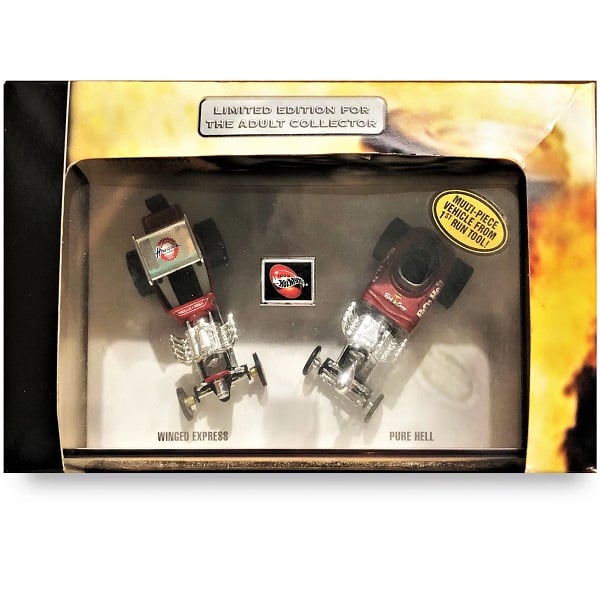 Hot Wheels Vintage Drag Set top view