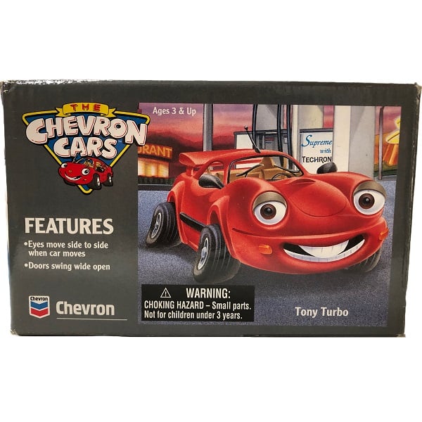 Red Tony Turbo No3 Chevron Car box front