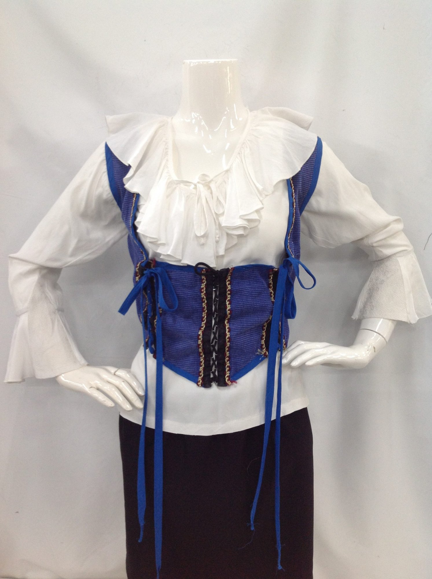 Pirate Corset Blue Plus Size