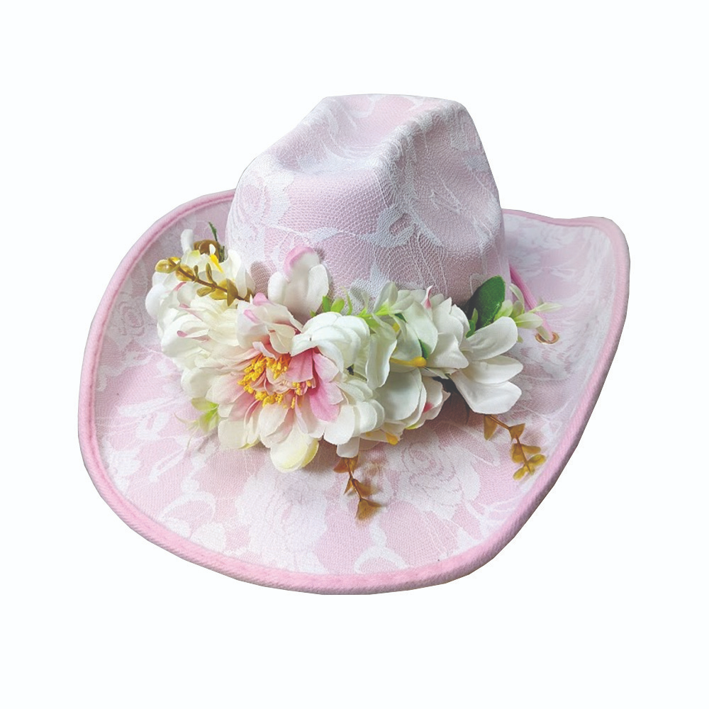 cowboy lace festival hat