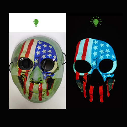 light up mask skull horror