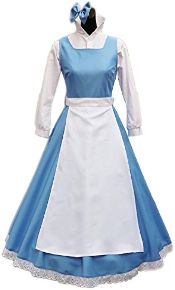 belle blue village dress
