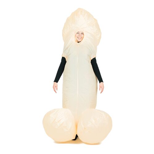 inflatable white willy costume