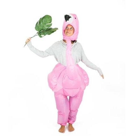 Inflatable flamingo costume
