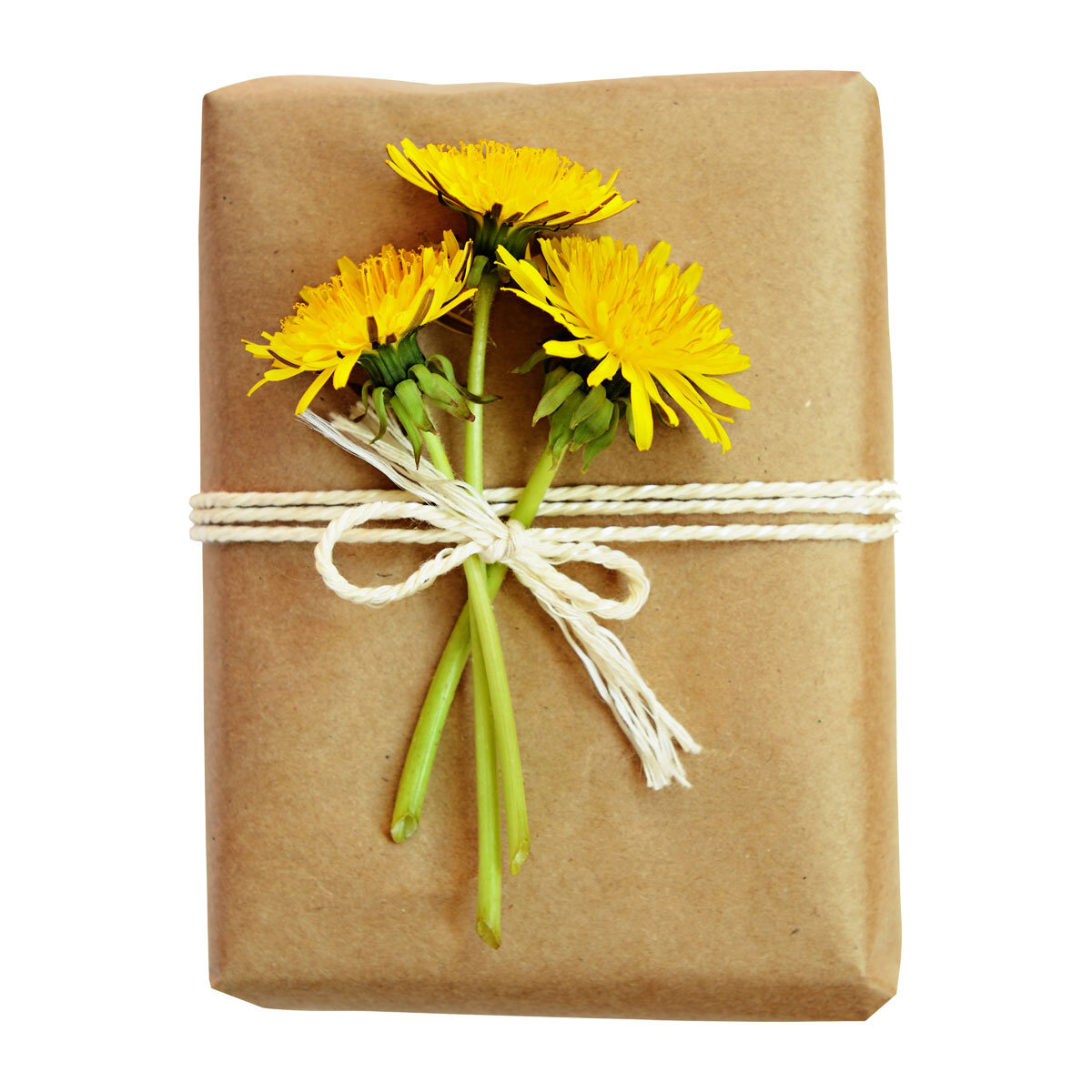 Delivery of dandelion bouquet.