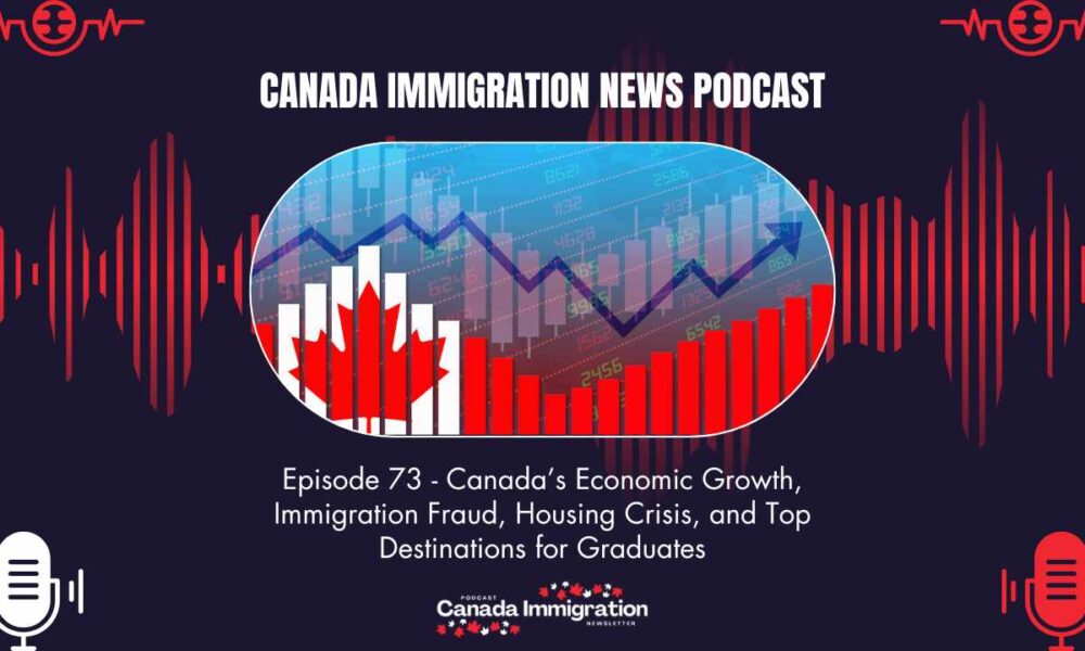 Canada Immigration News Podcast #73 Canada’s Economic Growth, Immigration Fraud, Housing Crisis, and Top Destinations for Graduates