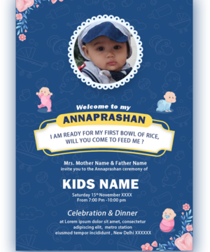 Annaprasan Invitation Card Designs