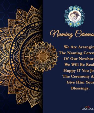Mandala Design Namkaran Card