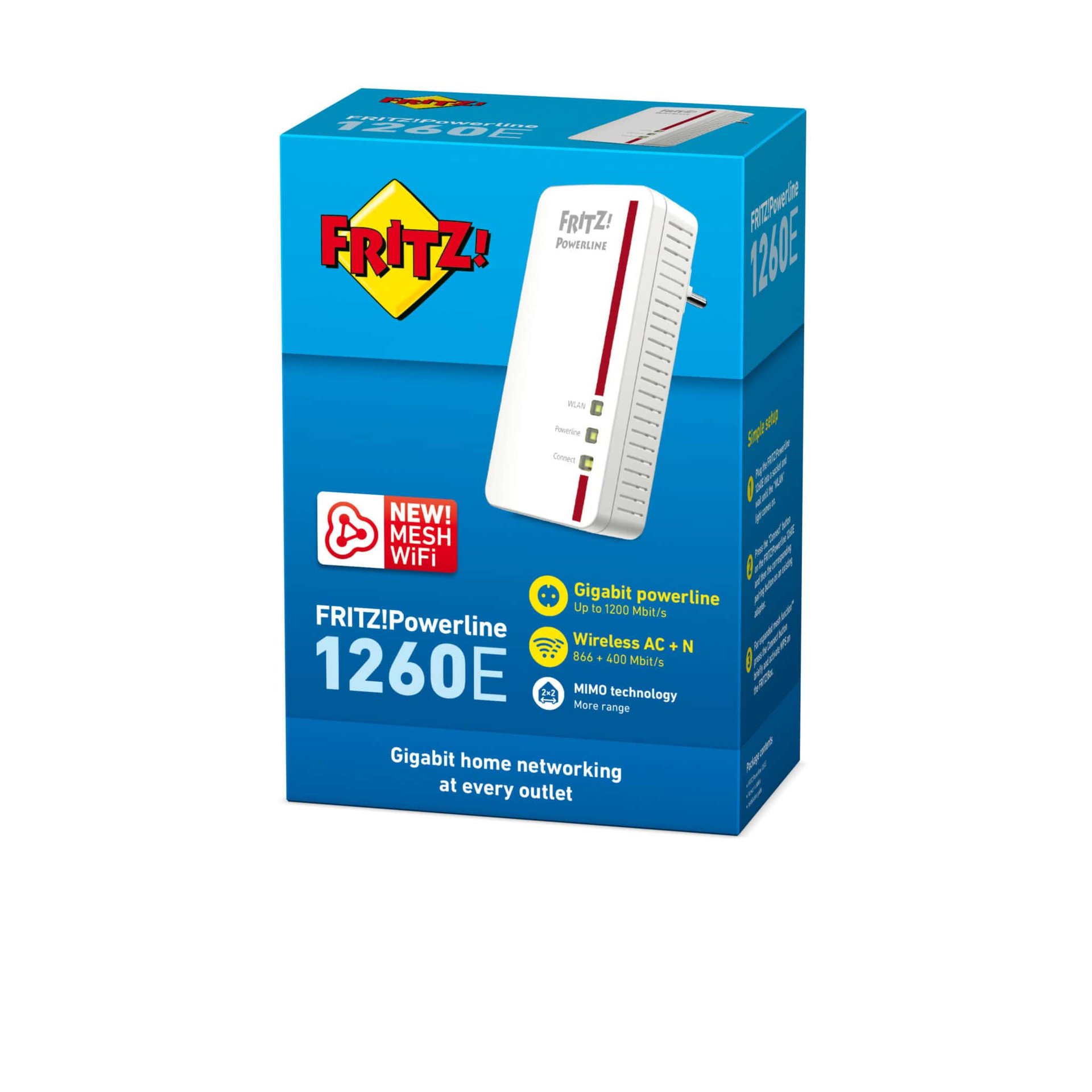 ⁦Fritz!Box PowerLine1260E⁩ – תמונה ⁦3⁩