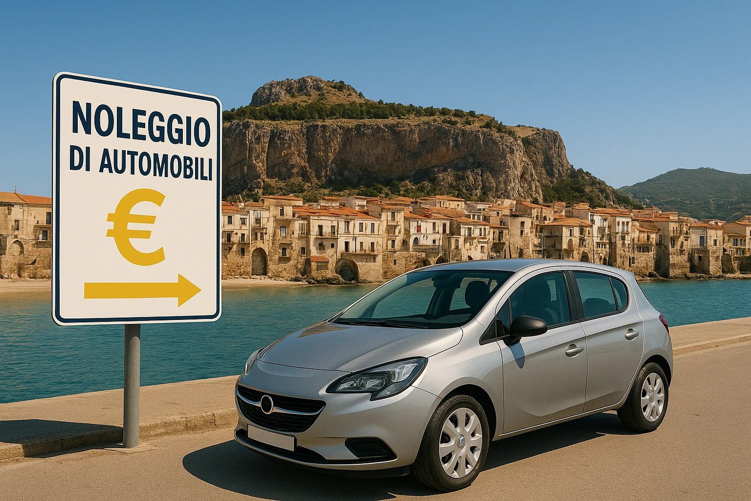 voiture de location sur la côte sicilienne