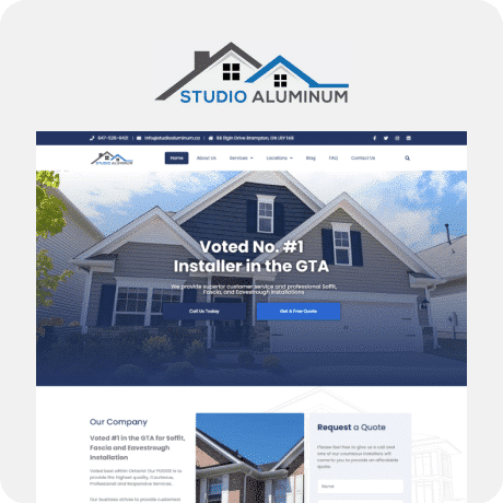 Studio aluminium wordpress theme.