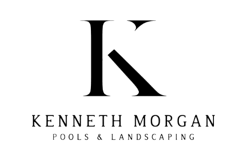 The logo for Kenneth Morgan Pools & Landscaping.