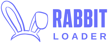 Rabbit loader is a blue logo with the words rabbit loader. Boost your WordPress site speed instantly with the Rabbitloader Plugin!