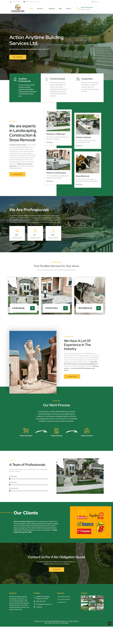 Action Anytime Website Design