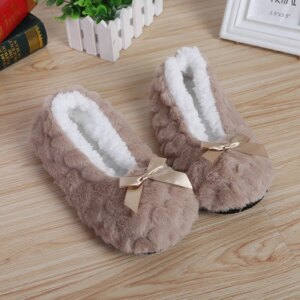 Chaussons Souple Peluche Fourrés Femme 2