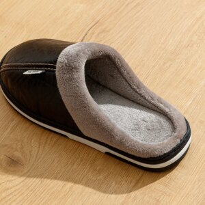 Chausson Cuir Fourré Homme 4