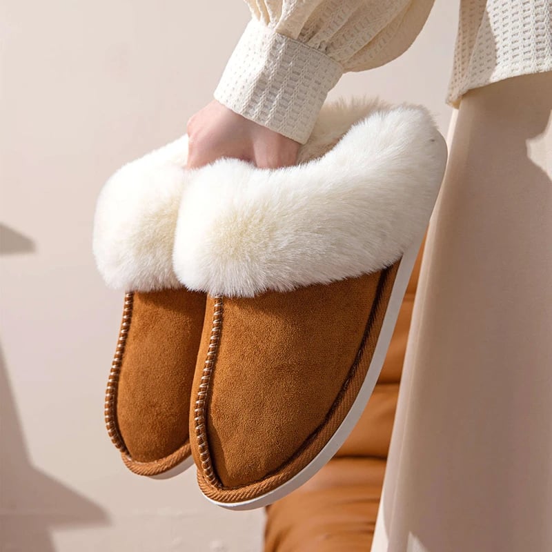 Chausson en Daim Fourré pour Femme 1
