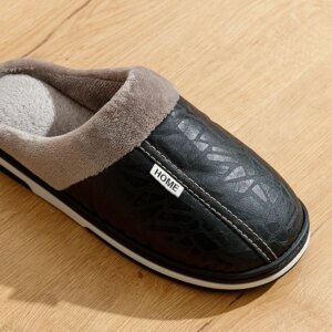 Chausson Cuir Fourré Homme 5