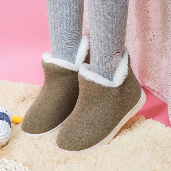 Chaussons Bottines Fourrées Femme 2