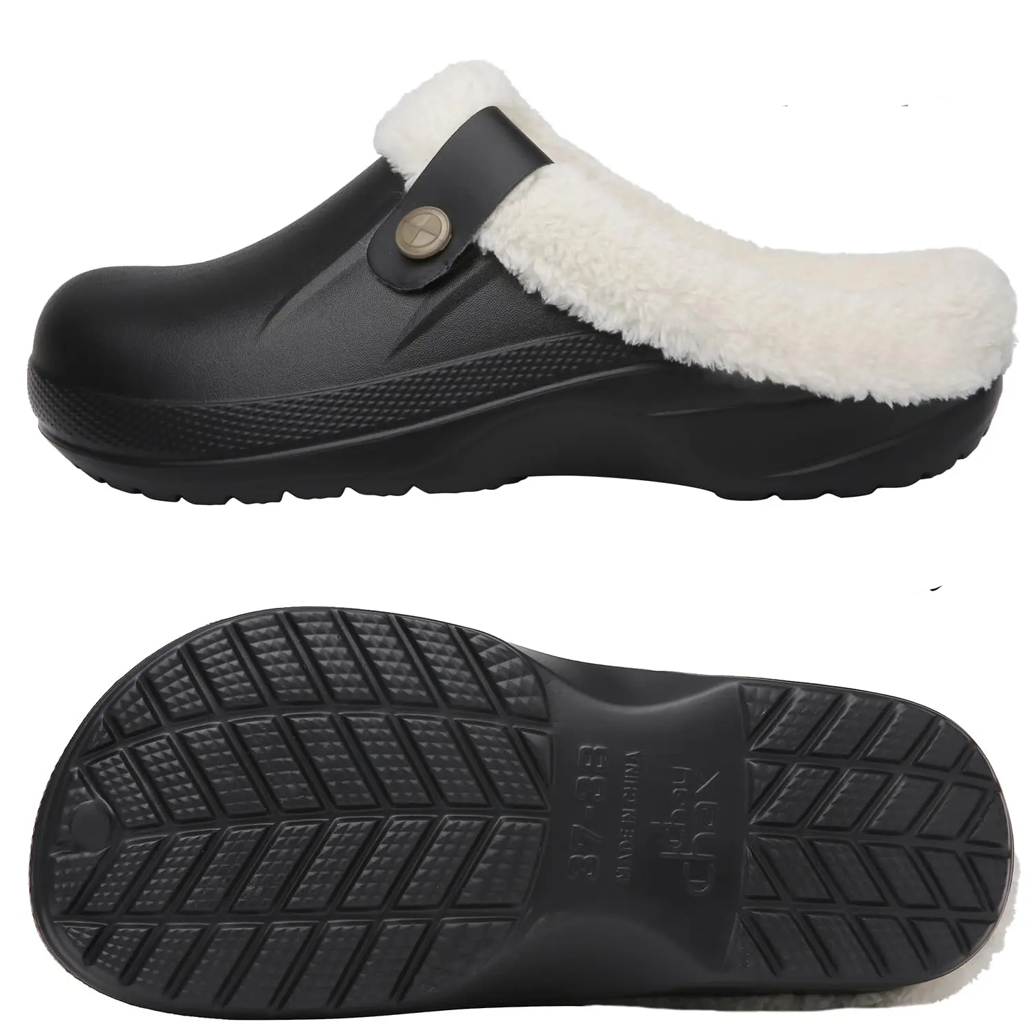 Crocs Fourrure Polaire Noir 3
