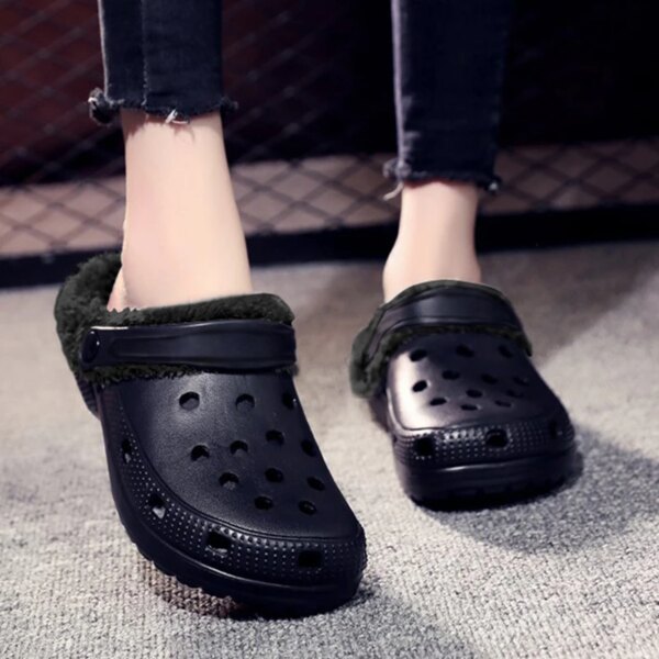 Crocs Noirs Fourrées Homme 5