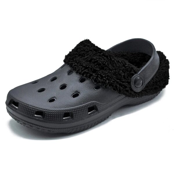 Crocs Noirs Fourrées Homme 1