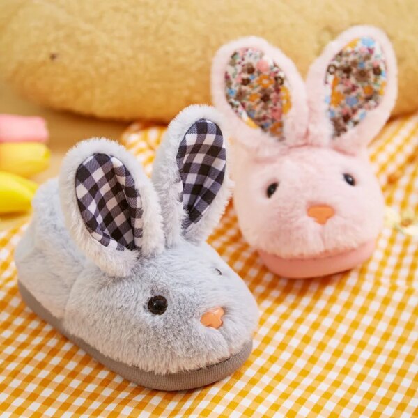 Chausson Montant Rose Lapin Enfant 2