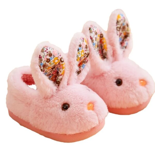 Chausson Montant Rose Lapin Enfant 5