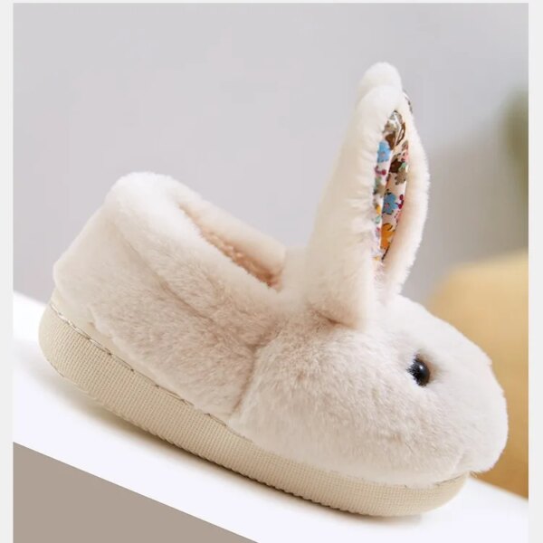 Chausson Montant Rose Lapin Enfant 4