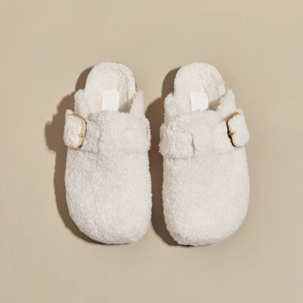 Chaussons Fourrés Laine Mouton pour Femme 5